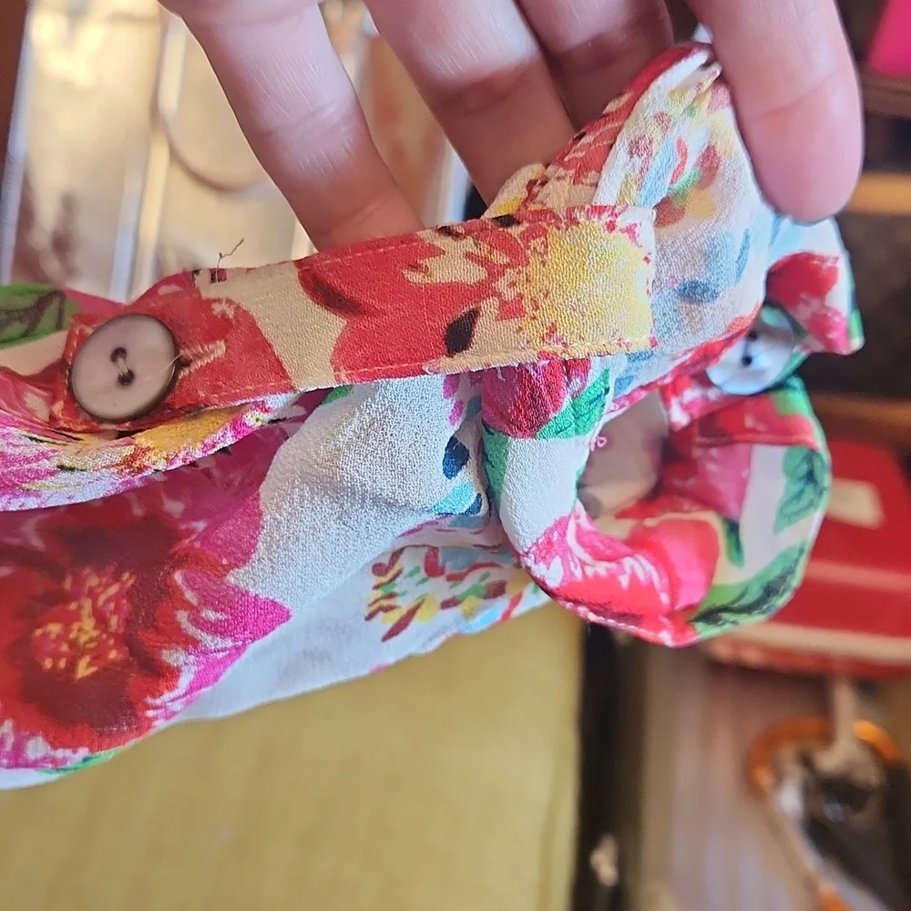 John Mark Multicolor Floral Shirt Dress - Picture 5 of 11